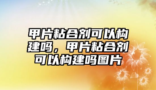 甲片粘合劑可以構建嗎，甲片粘合劑可以構建嗎圖片