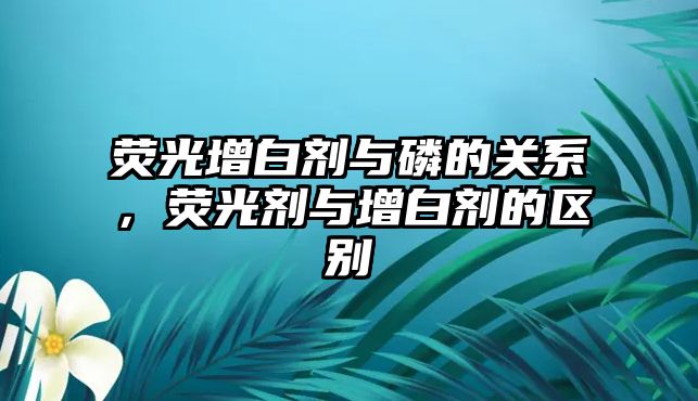 熒光增白劑與磷的關(guān)系，熒光劑與增白劑的區別