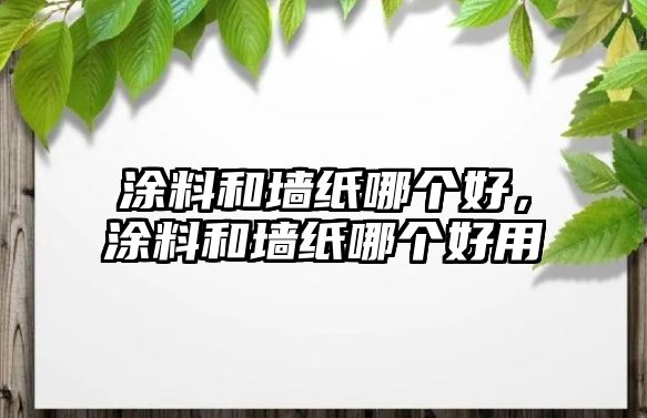 涂料和墻紙哪個(gè)好，涂料和墻紙哪個(gè)好用