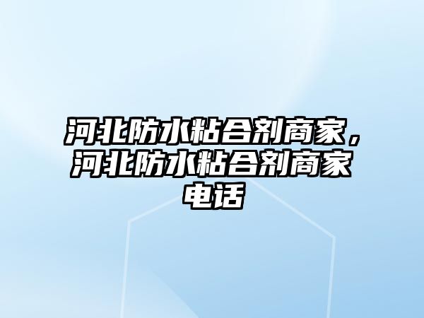 河北防水粘合劑商家，河北防水粘合劑商家電話(huà)