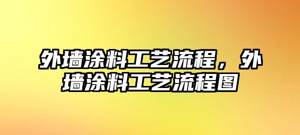 外墻涂料工藝流程，外墻涂料工藝流程圖