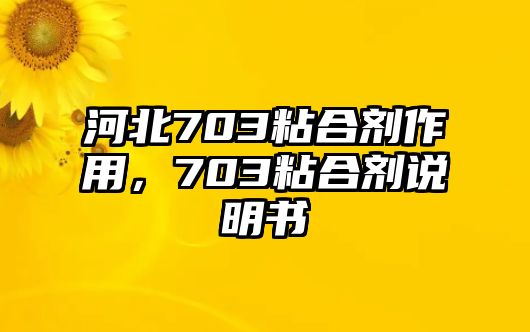 河北703粘合劑作用，703粘合劑說(shuō)明書(shū)