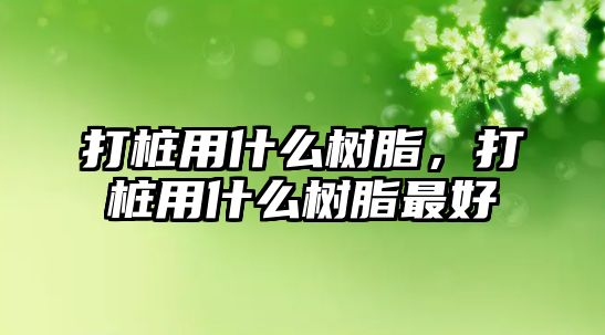 打樁用什么樹(shù)脂，打樁用什么樹(shù)脂最好